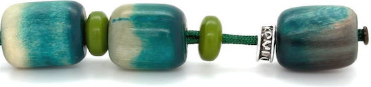 Kompologadiko Horn Worry Beads with 21 Beads Green