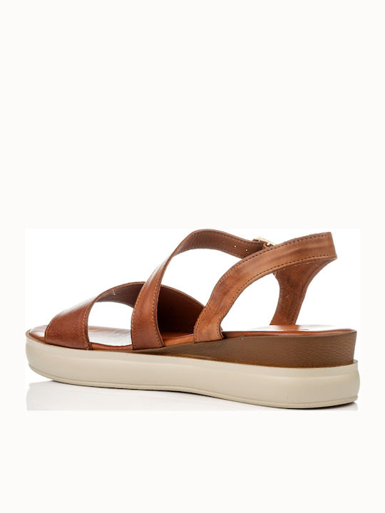 Летни Дамски Обувки На Платформа Кафяви