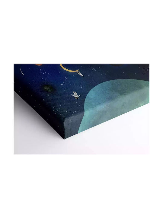 Pictură pe Pânză pentru Copii Spațiu Knv0477 80cm X 120cm