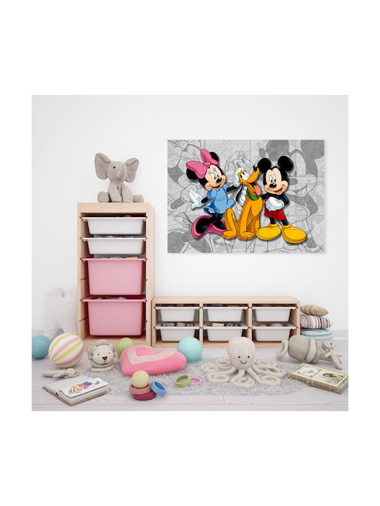 Kids Canvas Wall Painting Mickey & Friends 65x95cm