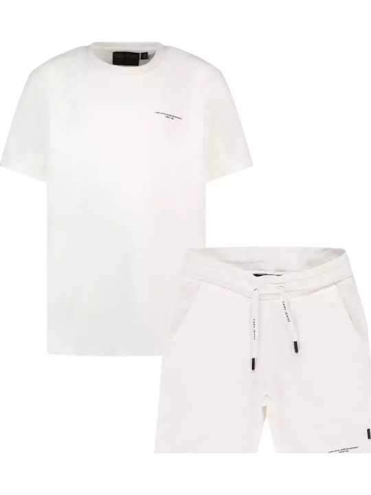 Cars Jeans Σετ Βερμούδα T-shirt 40885/20 White Cars Jeans Σετ Βερμούδα T-shirt 40885/20 White