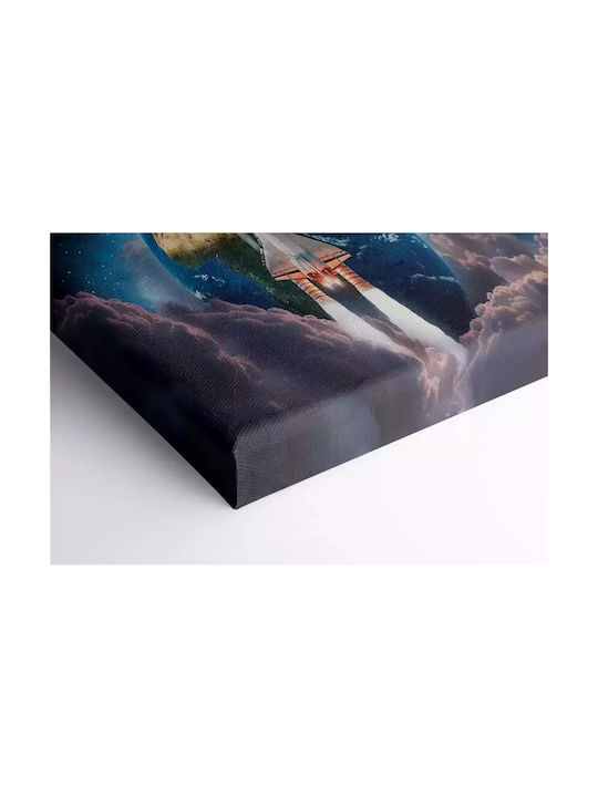 Copilăresc Tablou Navă spațială pe Pânză 130x95buc
