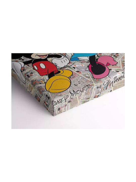 Kids Canvas Wall Painting Mickey & Minnie 65x65cm