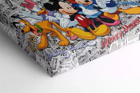 Kids Canvas Wall Painting Mickey & Friends 80x120cm