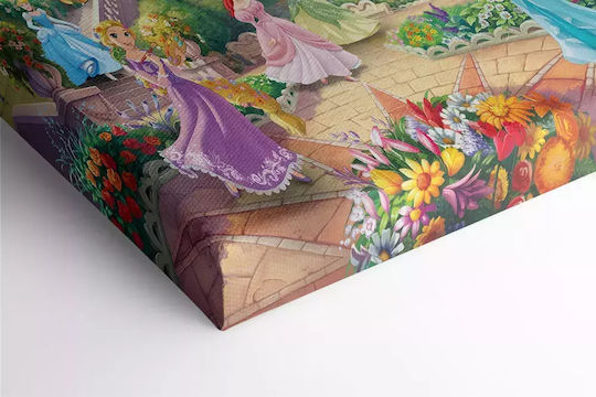 Kids Canvas Wall Painting Disney Princesses 65x95cm