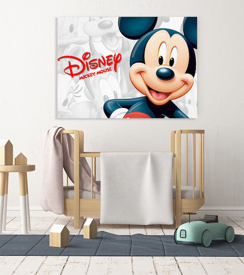 Παιδικός Πίνακας Mickey σε Καμβά 45x65εκ.