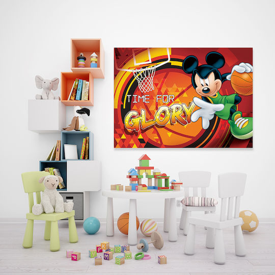 Παιδικός Πίνακας Mickey σε Καμβά 65x95εκ.