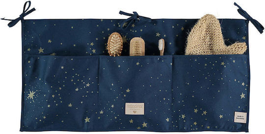 Neue Elemente Babybett-Organizer Merlin Gold Stella Nachtblau