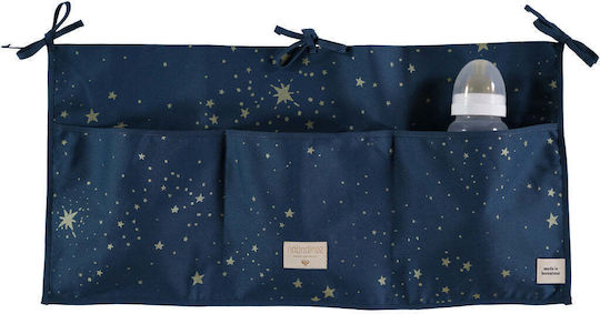 Neue Elemente Babybett-Organizer Merlin Gold Stella Nachtblau