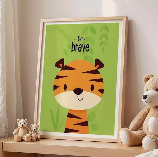 Παιδικό Κάδρο Be Brave από Ξύλο 21x30εκ.