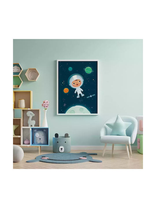 Kids Framed Wall Painting Astronaut 30x40cm