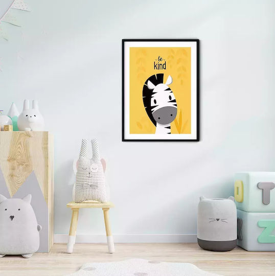 Kids Framed Plastic Wall Painting Be Kind 21x30cm