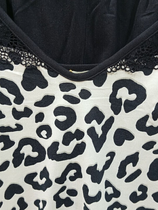 GoldenBay De vară Set Pijamale pentru Femei Black