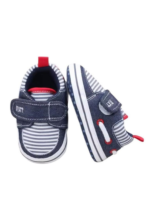 Childrenland Βρεφικά Sneakers Αγκαλιάς Γαλάζια