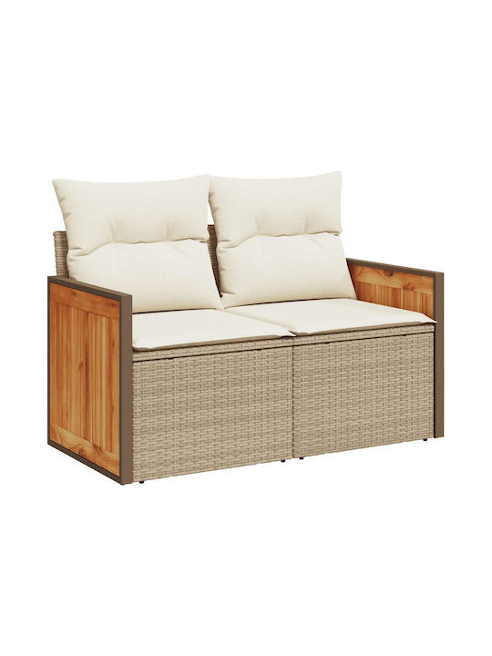 Canapea de Colț pentru Exterior din Rattan cu Canapea și Perne 55x55x69cm Canapea de Colț pentru Exterior din Rattan cu Canapea și Perne 55x55x69cm
