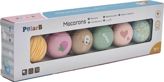 Viga Toys Viga Polarb Ξύλινα Μπισκότα Ζαχαροπλαστείο Σετ Μακαρόν