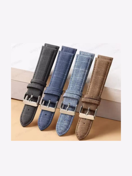 Fabric Strap Blue 22mm