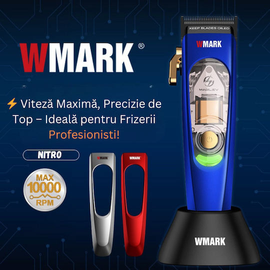 Professionell Wiederaufladbar Haarschneidemaschine Blau