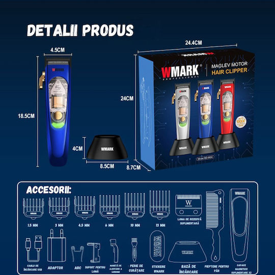 Professionell Wiederaufladbar Haarschneidemaschine Blau