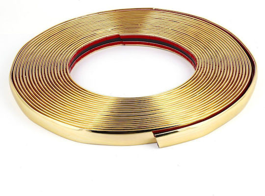 Selbstklebende Ornamentrolle 20mm x 15m Gold-Chrom-Farbe