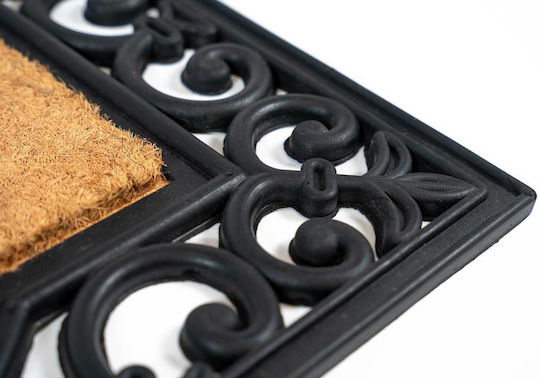 Sdim Entrance Mat made of Coir with Anti-slip Backing Impala 002 Welcome Brown-Black 60x80cm Thickness 20mm
