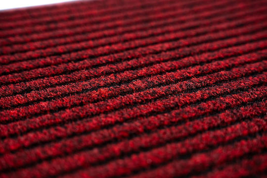 Sdim Entrance Mat Carpet with Anti-slip Backing Everton 001 Red 60x80cm