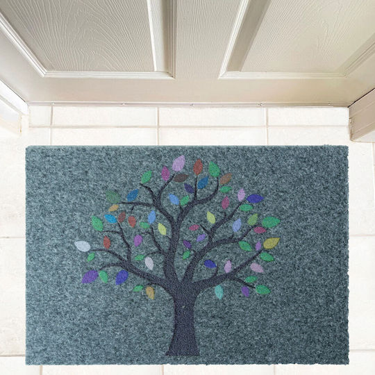 San Lorentzo Doormat Carpet Tree Gray 40x60cm 1800202I Gray