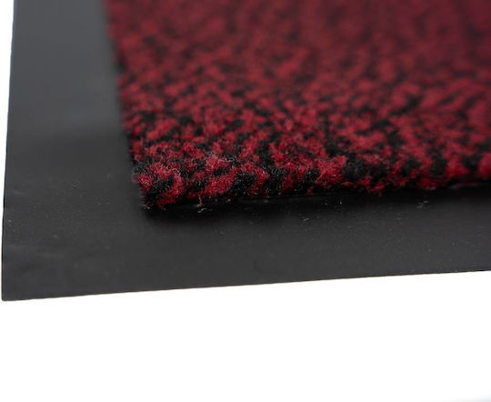 Sdim Fußmatte Teppich mit rutschfester Unterlage Paris 002 Red 60x90cm