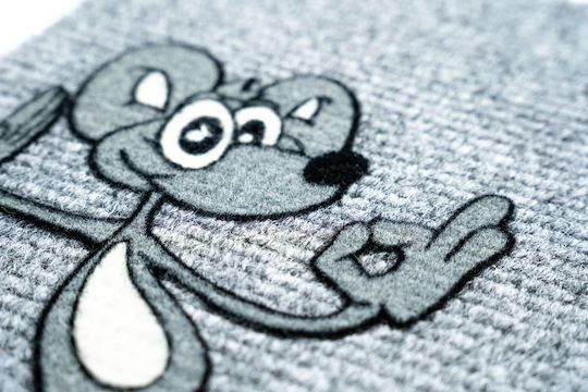 Sdim Covor de Intrare Mochetă Flocky 069 Happy Mouse 40x60buc Grosime 5mm