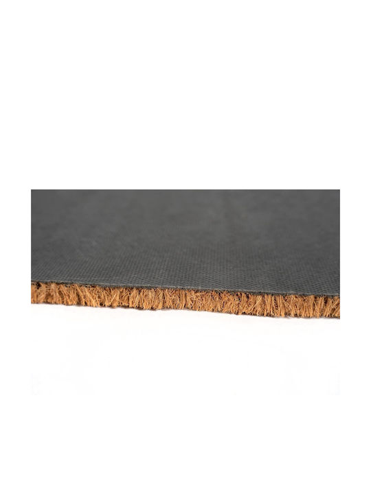 Sdim Fußmatte aus Kokosnussfasern mit rutschfester Unterlage Ruco Style 005 Wood Planks Home Gray 45x75cm Dicke 15mm