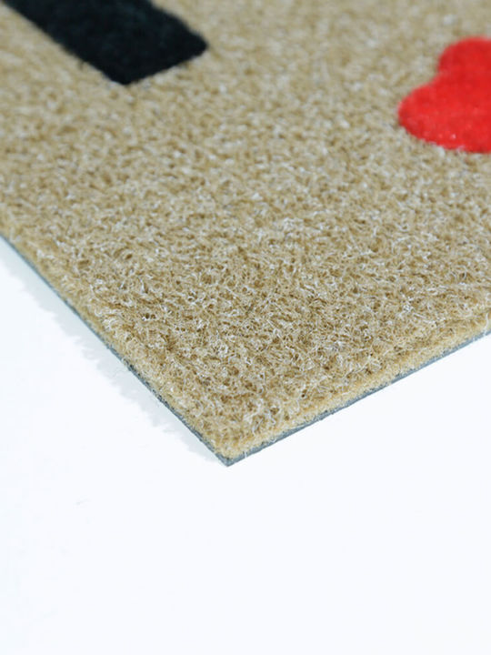 San Lorentzo Entrance Mat made of Coir Love Home Beige 45x75cm