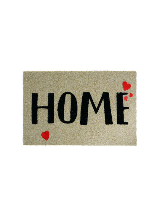 San Lorentzo Entrance Mat made of Coir Love Home Beige 45x75cm