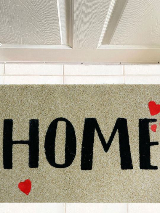 San Lorentzo Entrance Mat made of Coir Love Home Beige 45x75cm
