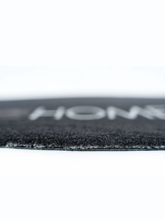 Sdim Entrance Mat Oval Carpet with Anti-slip Backing 003 Black 50x75cm