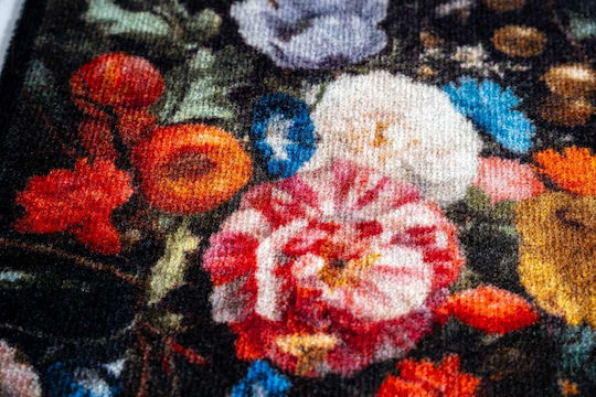 Sdim Eingangsmatte Teppich Rutschfeste Rückseite Vision 910 Fröhliche Blumen 40x80cm Dicke 8mm