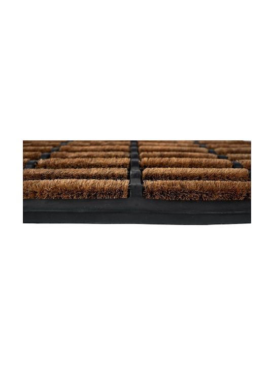 Sdim Entrance Mat Coir Rubber Non-Slip Backing Mudbuster 005 Natural 45x75cm
