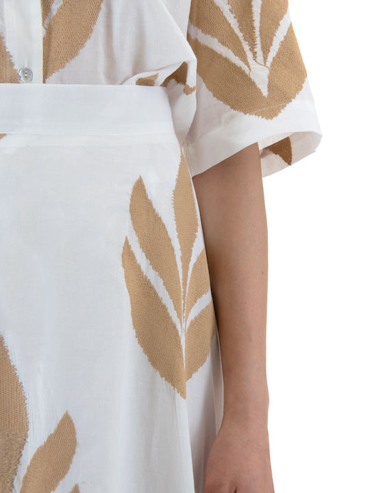 Maxi Rock White-beige