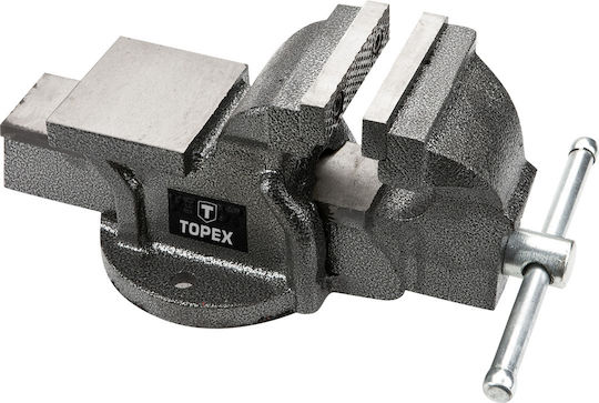 Topex Fixed Vise for Countertop Made of Cast Iron with Maximum Opening of 75mm