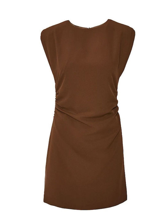Bluza Damă Fără Mâneci Maro
