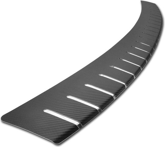 Two-layer Trunk Protection Film Black 3d Carbon Chrome 83 X 7.5cm