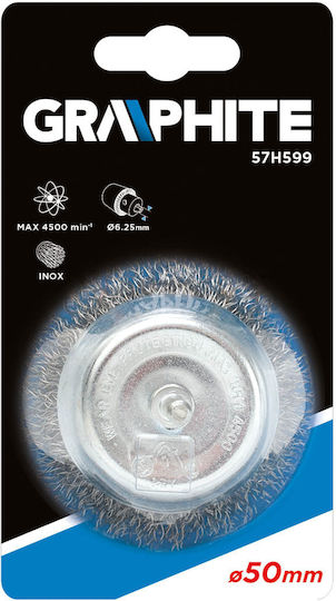 Graphite 57H599 Perie de sârmă pentru găurire 50mm