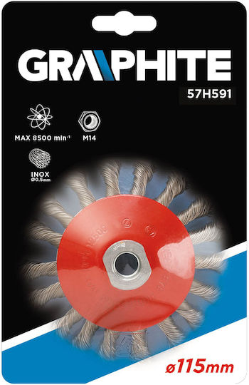 Graphite 57H591 Συρματόβουρτσα για Δράπανο 115mm