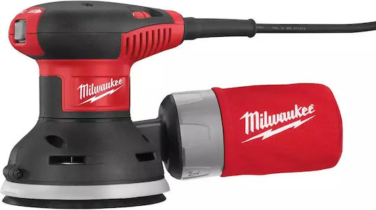 Milwaukee ROS 125 E Έκκεντρο Τριβείο 125mm Ρεύματος 300W με Ρύθμιση Ταχύτητας και με Σύστημα Αναρρόφησης