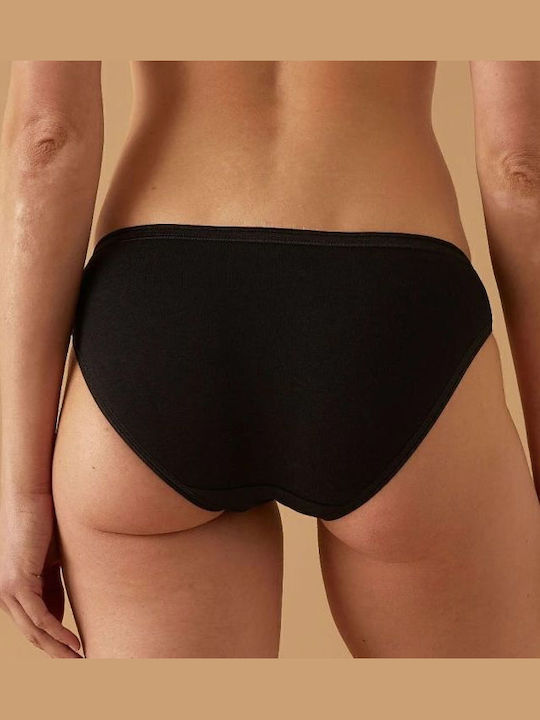 Βαμβακερά Γυναικεία Slip 3Pack Black