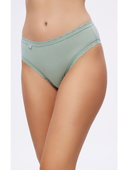 Βαμβακερά Γυναικεία Slip 2Pack Χακί
