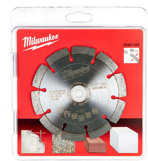 Milwaukee Disc diamantat DUH125 125mm Disc de tăiere Materiale de construcție 125mm