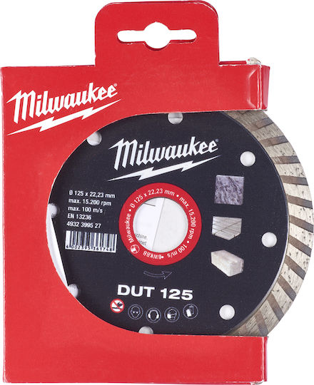 Milwaukee Δίσκος Κοπής Δομικών Υλικών 125mm