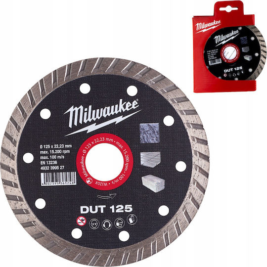 Milwaukee Δίσκος Κοπής Δομικών Υλικών 125mm