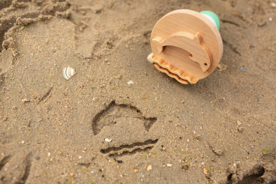 BS Toys Σφραγίδες Wooden Sand για Παιδιά 1.5+ Ετών