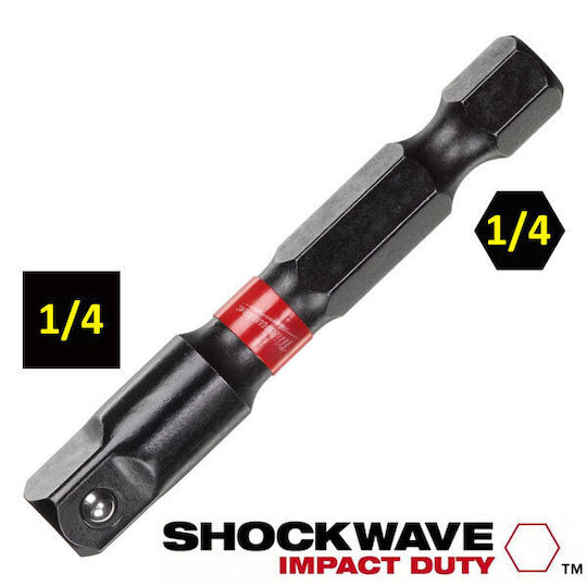 Milwaukee Adapter with Socket HEX and Output Bit Holder